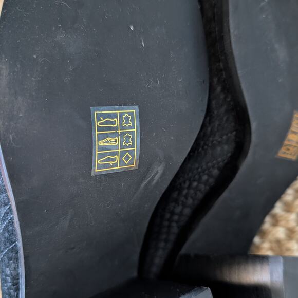 Jeffrey Campbell Rosee Black Suede Snake Print Ankle Block Heel Boots 10 NWOB - Picture 9 of 9